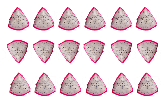 Dragon fruit isolated on transparent background