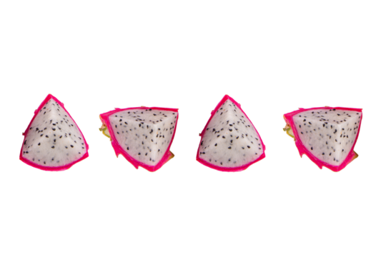 Dragon fruit isolated on transparent background - Powered by Adobe