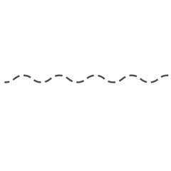 Dashed wavy line with soft undulations, perfect for whimsical borders, scrapbooking, or romantic-themed decorative elements.

