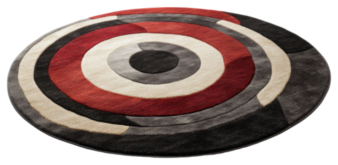 PNG Modern circular abstract area rug