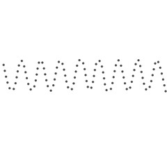 Tiny dotted sine wave with high frequency, perfect for subtle textures, backgrounds, or UI/UX decorative separators and patterns.
