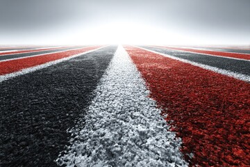 Abstract Racing Track Perspective