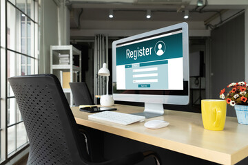 Online registration form for modish form filling on the internet website