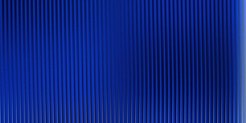 Fototapeta premium Solid Blue Vertical Ribbed Texture With Subtle Light Gradient