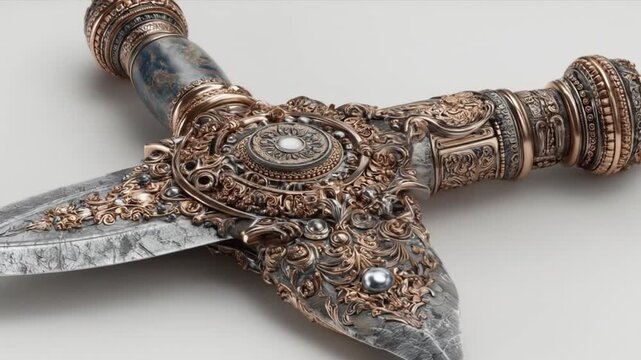 Ornamental dagger display