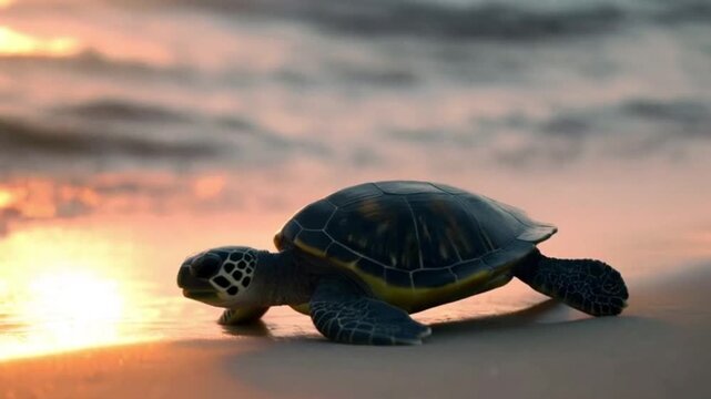turtle on the beach