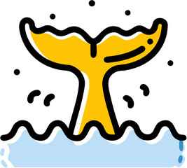 Whale Tail Water Splash Aquatic Wildlife Marine Mammal Sea Ocean Nature Travel