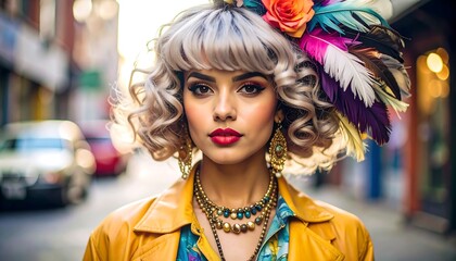 Bohemian woman's portrait