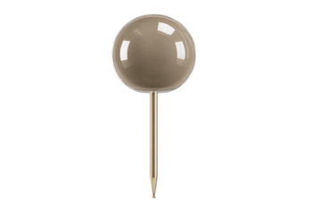 Round Gray Decorative Push Pin