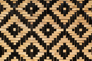 Vintage Bamboo weaving pattern. Bamboo weaving background. Unique bamboo weaving pattern.