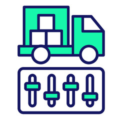 Freight Management  Icon Set Multiple Style Collection