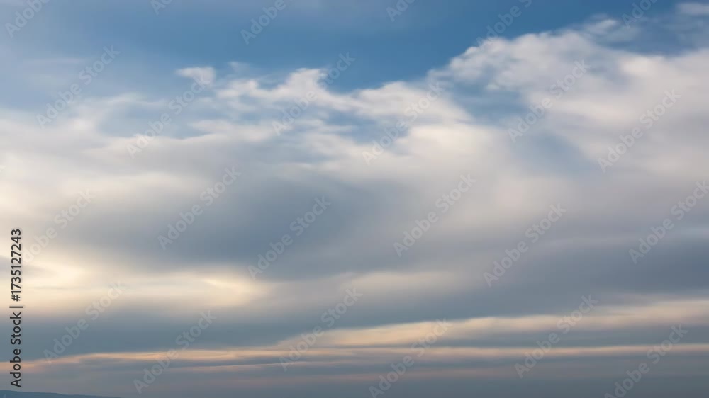 Canvas Prints gentle yet persistent swirling clouds drift across a serene sky in a peaceful, evolving atmospheric 