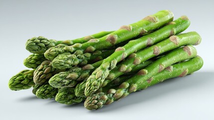 fresh green asparagus spears