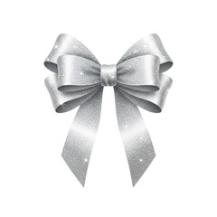 Blue Christmas ribbon with ribbon bow, isolated on transparent background, white background, elegant festive decoration for Christmas Day