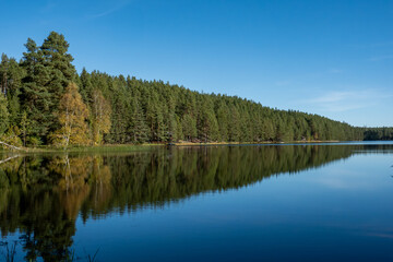 Mora, Sweden The Mossbysjön or Mossby Lake in the Dalarna region.