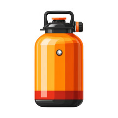 Obraz premium Orange beverage container illustration