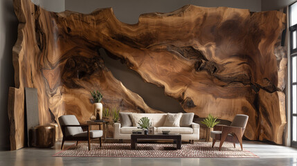 interior living space with wooden designed background