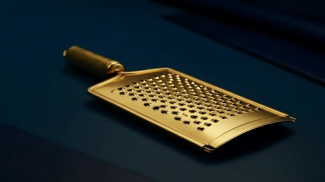Golden cheese grater kitchen tool