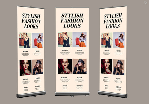 Fashion Rollup Banner Layout