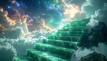 Jade staircase to cosmos
