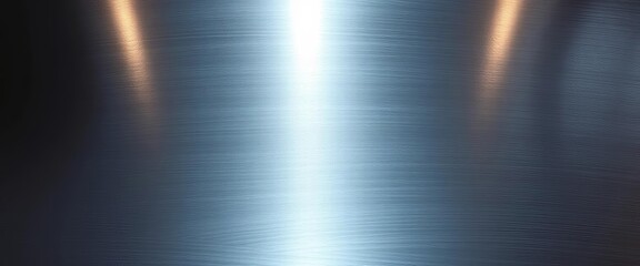 Brushed steel surface with subtle light reflections, modern background, steel