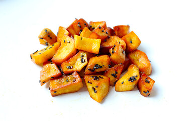 Daigaku imo with black sesame