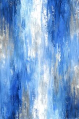 Obraz premium Abstract Blue And Gray Vertical Painting