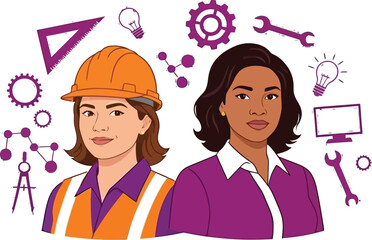 Celebrating International Women in Engineering Day with diverse female engineers inspiring innovation and progress in STEM fields globally on June 23