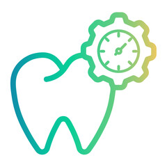 dental Line Gradient Icon