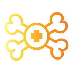 bone Line Gradient Icon