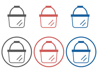 バケツのアイコン