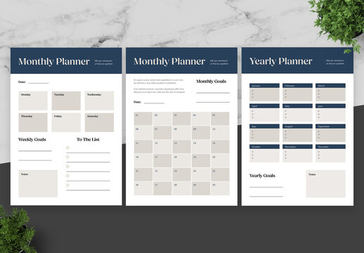 Blue Cream Planner