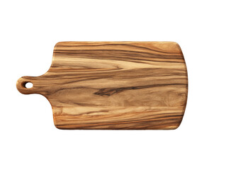 Rectangular wooden cutting board with handle