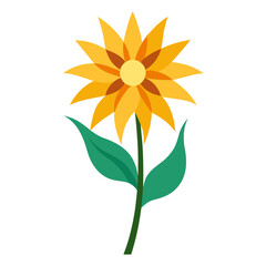 Obraz premium realistic design of a ligularia przewalski flower vector illustration isolated on white background 