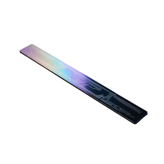 Modern iridescent wrist rest isolated on transparent background for comfortable typing