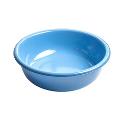 Light blue round bowl. Smooth surface, simple design