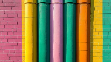 Colorful Abstract Wall Mural