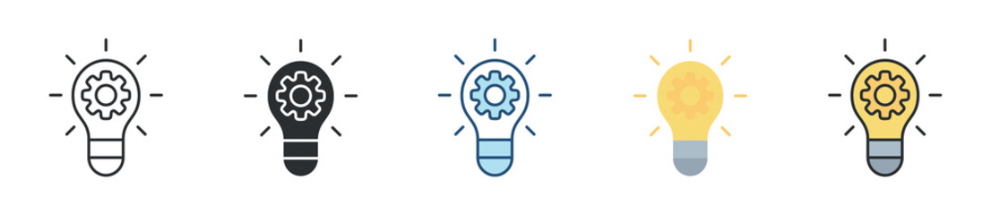 Concept Icon Set Multiple Style Collection