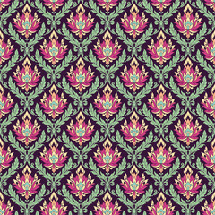 seamless damask pattern