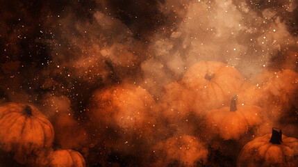 halloween background with pumpkins