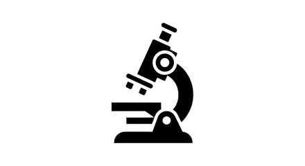 Fototapeta premium Microscope icon science research analysis investigation