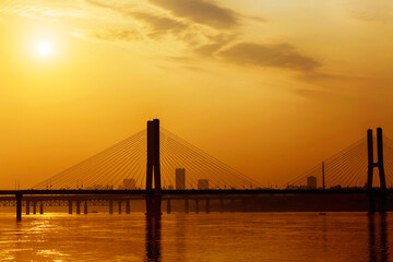 Chaoyang Bridge Over Xiang River Xiangtan Transportation