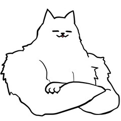 Simple and realistic illustration of a macho dog