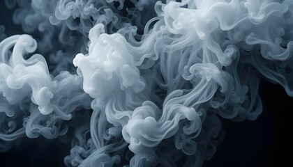 Abstract Smoke on Black Background for Mysterious, Elegant, and Atmospheric Design or Creative Visual Projects
