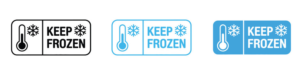 Keep frozen icon vector. Packaging, Stock, and Inventory Management symbol. vector illustration.