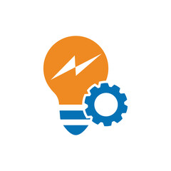 light bulb with gears