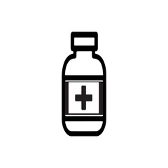 Obraz premium Medical Drug Bottle Illustration