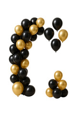 Black and Gold Celebration High quality Realistic image.