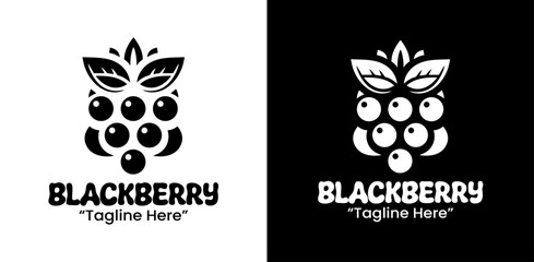 Blackberry Logo Clean Sweet Food Symbol