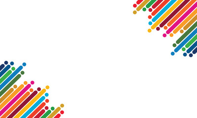 Fototapeta premium SDG Inspired Colorful Abstract Vector Background